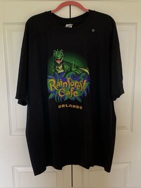 Vtg Rainforest Cafe Shirt Orlando Florida Iggy Cartoon 90s Tee Sz XXL